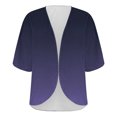 thumbnail image 4 of BODOAO Kimono Cardigans for Women Women's Chiffon Short Sleeve Open Front Cardigan Lightweight & Breathable Summer Cover Up for Casual & Wear Bk1 L, 4 of 7