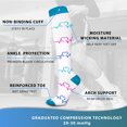 thumbnail image 4 of 7 Pairs Copper Compression Socks for Women & Men Circulation 15-20 mmhg - Better Blood Flow, Swelling, Best Support for Medical, Running, Nursing, 4 of 8