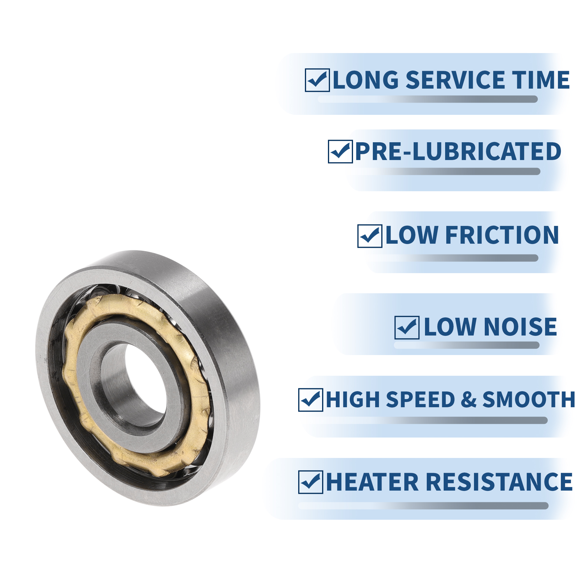 Unique Bargains E11 Deep Groove Ball Bearings 11x32x7mm P6 Open Type Lubricated Bearings 1 Pc Car Scooter Skateboard Wheel Universal Silver Tone Gold Tone