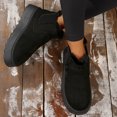 thumbnail image 2 of Women's Faux Suede Slip-On Snow Boots, Short Warm Ankle Booties, 2 of 5