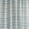 thumbnail image 4 of Blue Stripe Shower Curtain, Recycled Cotton, 72” x 72”, Metro Farmhouse, 4 of 5