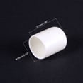thumbnail image 3 of Uxcell 100pcs Round Rubber End Caps 16mm White Vinyl Cover Screw Thread Protectors, 3 of 5