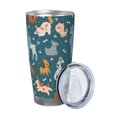 thumbnail image 2 of Bingfone Dogs for 20 Oz Stainless Steel Travel Mug Double Wall Water Coffee Cup for Home,Office, Outdoor Works Great for Ice Drinks and Hot Beverage-Straw Two-piece Set, 2 of 8
