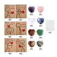 thumbnail image 2 of 1Pcs Heart Shaped Crystal Valentine's Day Greeting Cards With Glitter And Rhinestone Embellishments For Anniversaries And, 2 of 5