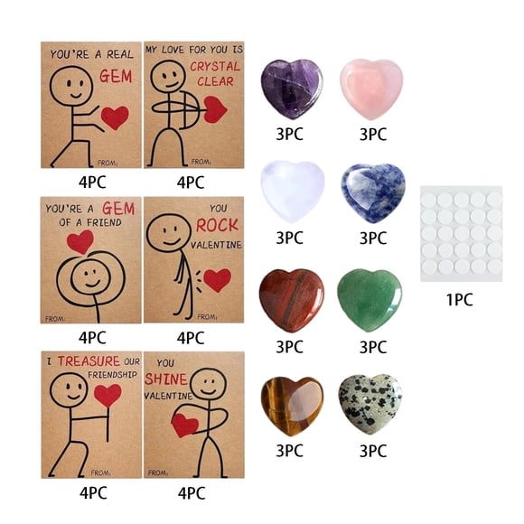 TIELUTT Heart Shaped Valentine's Day Greeting Cards with Glitter and Rhinestone Embellishments for E Valentine Happy Birthday Daddy from Baby Teacher Birthday Botanical Cards Sympathy Cards Set