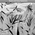 thumbnail image 4 of Floral Dog Crate Cover, Monochrome Illustration of Bamboo Leaves Drawn by Hand, Easy to Use Pet Kennel Cover for Medium Large Dogs, 35" x 23" x 27", Pale Grey White, by Ambesonne, 4 of 6