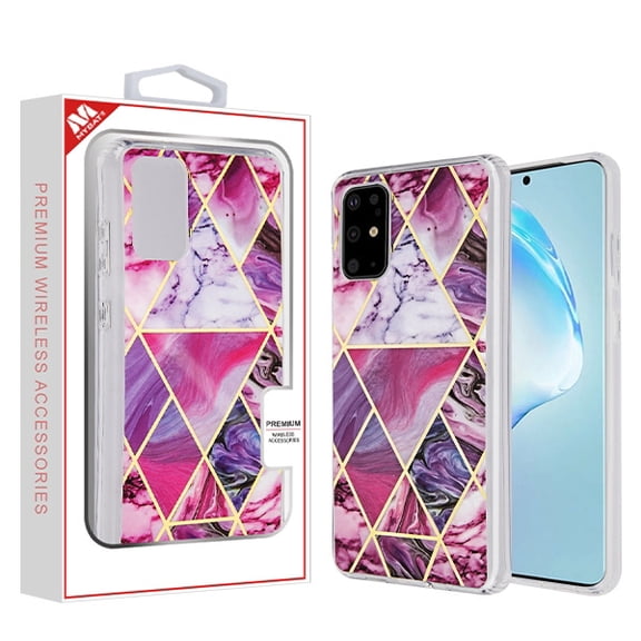 Mybat Fusion Protector Cover For Samsung Galaxy S20 Plus 6.7 Galaxy S20 Plus 5g - Electroplated Purple Marbling