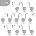 thumbnail image 2 of Juego de 12 ganchos para cortinas de ducha Creative Scents, color gris, 2 of 6