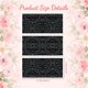 thumbnail image 2 of Adhesivo de transferencia para muebles y decoración artesanal, 15 x 30 cm, negro, exquisita textura tridimensional, 3 unidades, resistente al agua y a los rayos UV., 2 of 9