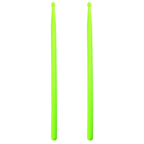 PAMINGONO 1 Pair Light Green Nylon Drum Sticks for Drum Set with Anti-slip Handle and Smooth Surface 11.8x0.55x0.55in