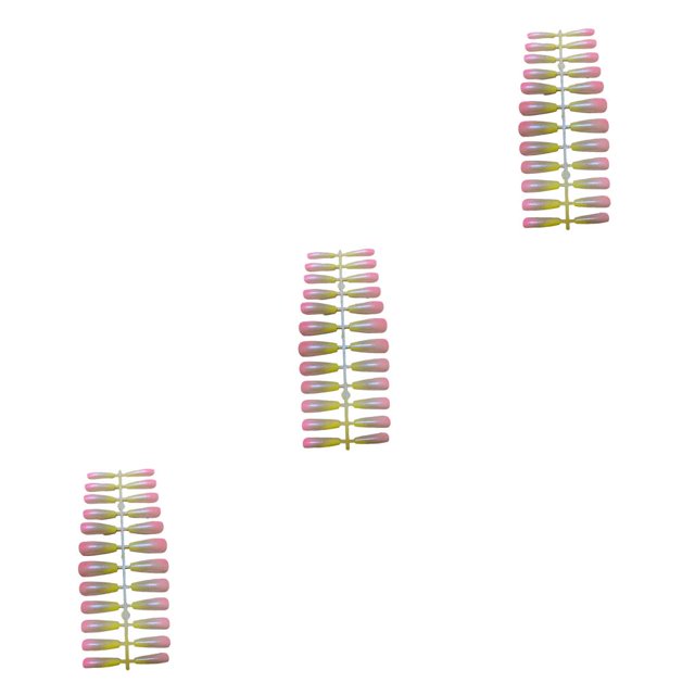Soidarity 24 piezas de uñas postizas, diseño de ataúd, estilo degradado a presión, puntas de uñas artificiales, decoración de manicura, accesorio Type1 NO1 Soidarity CBP456279