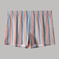 thumbnail image 2 of Men's Boxer Shorts Classic Stripe Boxer Casual Lounge Bottoms Shorts Underwear (Blue M), 2 of 4