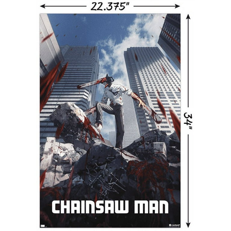 VZRSQZK Poster Décoratif Sur Toile Avec Personnage De Chainsaw Man - Décoration Murale Moderne Pour Chambre à Coucher - 50 X 75 Cm