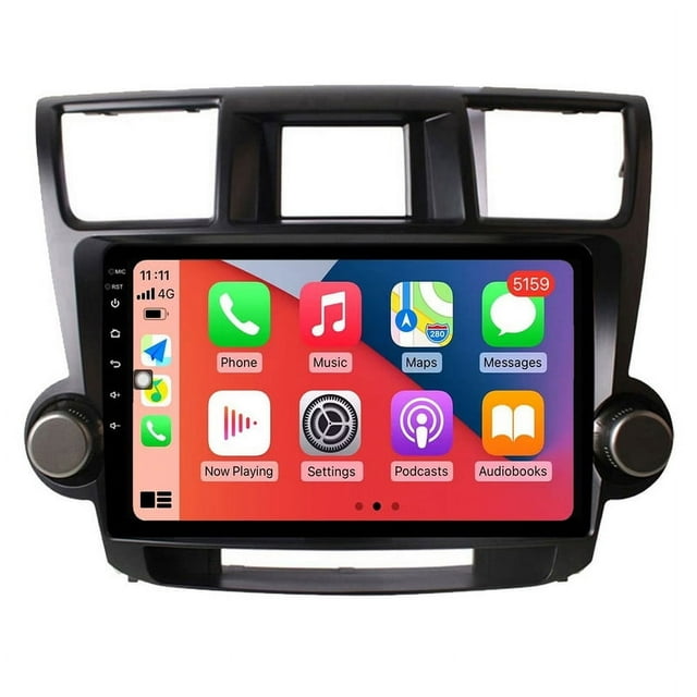 RoverOne Stéréo de Voiture GPS Navigation CarPlay Android Auto Écran Tactile pour Toyota Highlander 2 XU40 2007 - 2013