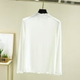 thumbnail image 2 of MeetoTime Comfortable Long Sleeve Tops for Women Mock Neck Pullover Shirts Soft Slim Basic Layer Undershirts, 2 of 6