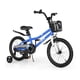 thumbnail image 4 of Costway Bicicleta infantil con ruedas de entrenamiento extraíbles y cesta para niños de 4 a 8 años (azul), 4 of 4