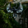 thumbnail image 5 of 2D Acrylic Gothic Moon Hanging Decor Mystical Crow With Moon & Beads Indoor Outdoor Window Wall Art For Gothic & Bird Enthusiasts, Art Garden Decor Unique Gift for Mom Grandma Women, 5 of 8