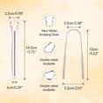 thumbnail image 2 of Raspador de lengua de acero inoxidable, limpiador de lengua, raspador de lengua portátil, fácil de usar para adultos y niños，Oro Sunnimix limpiador de lengua, 2 of 5