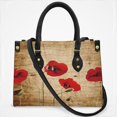 thumbnail image 2 of Poppy Artwork Cross Body Bags For Women Small Leather Female Handbags Fashion Top-Handle Totes, 2 of 4