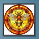 thumbnail image 1 of Cuadros Decorativos Pintura de diamante 5D DIY Taladro redondo completo Abeja reina Decoración del hogar Arte Artesanía Wdftyju embutido en tela, 1 of 7