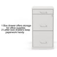 "Staples 3Drawer Vertical File Key Lock, Letter White, Office