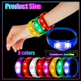 thumbnail image 2 of Pulseras LED Dhseinat activadas por sonido, 100 piezas para eventos, 2 of 8