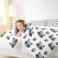 thumbnail image 3 of Castle Fairy Girls Cartoon Raccoon Head Paw Full Size Bedding Sets 7 Pieces,Cute Wildlife Full Size Bed in a Bag,Gray Black White,Reversible, 3 of 7
