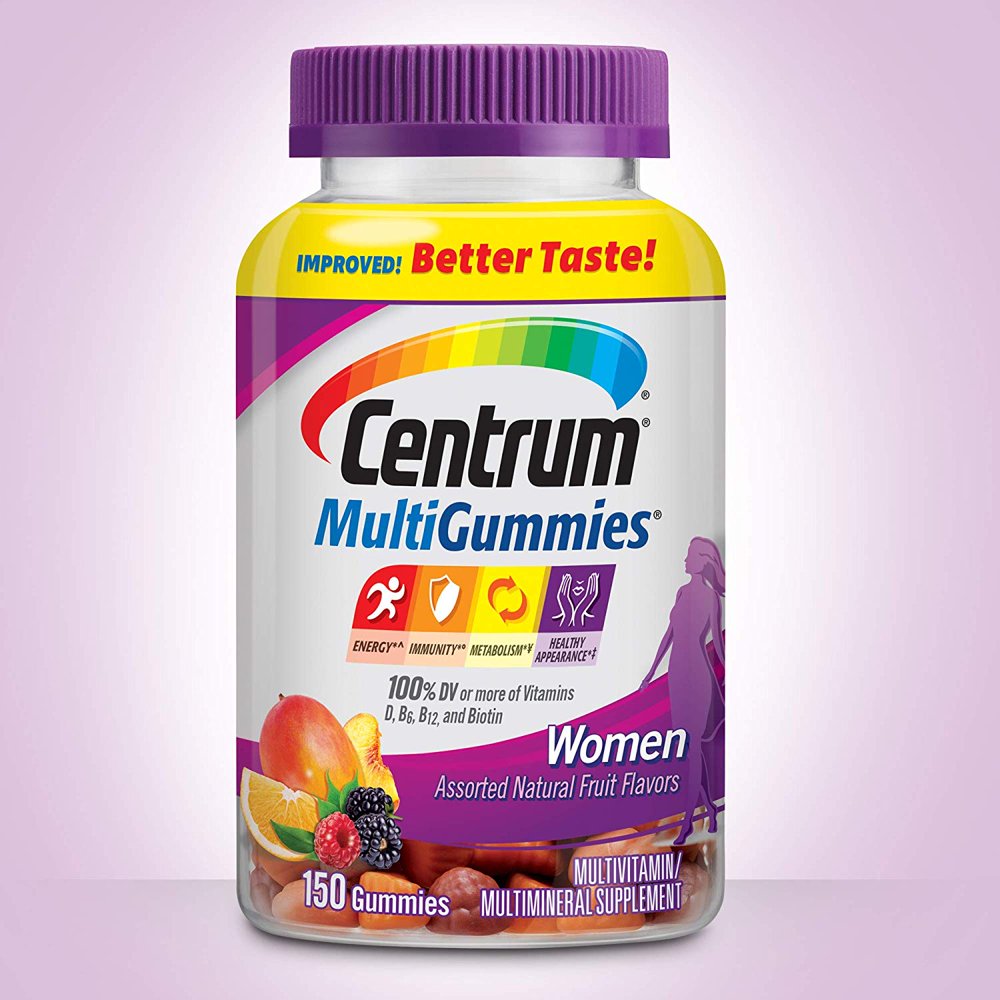 3 Pack Centrum MultiGummies Women Multivitamin Supplement 150 Gummies