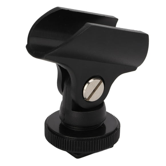 Microphone Clip Holder, Microphone Hot Shoe Holder Plastic Universal Convenient Adjustable For DSLR Camera