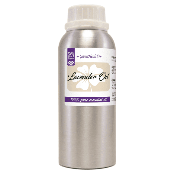 Lavender Essential Oil – 8 fl oz (237 ml) Aluminum Bottle w/Plug Cap – 100% Pure Essential Oil