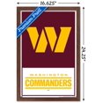 thumbnail image 3 of NFL Washington Commanders - Logo 22 Wall Poster, 14.725" x 22.375" Framed, 3 of 6
