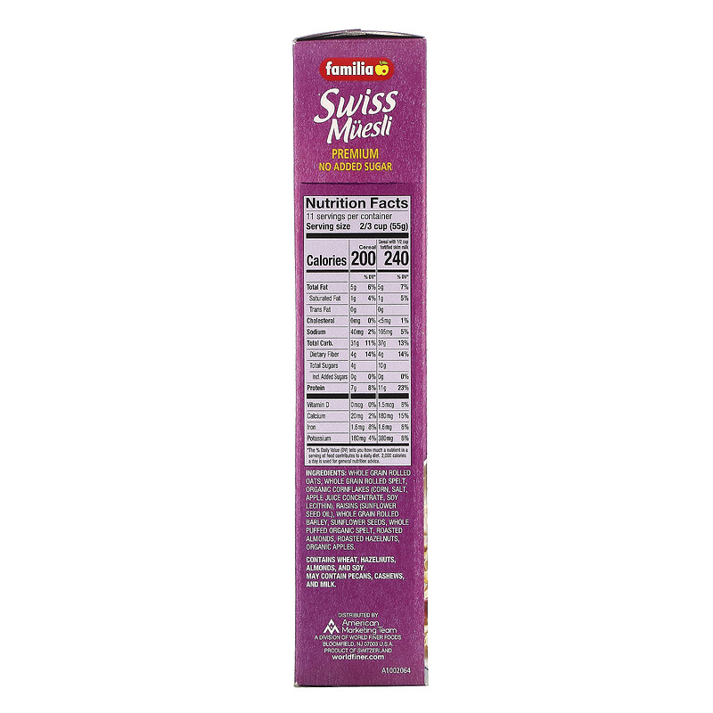 Buy Familia, Swiss Muesli, Premium Recipe, 21 oz Online at Lowest Price