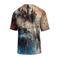 thumbnail image 5 of DORKASM Men Halloween Shirts Crew Neck Pumpkin Causal T Shirt Short Sleeve Skeleton Spooky Vacation T-Shirt Funny Print 2026 Trendy Tops Blue M, 5 of 6