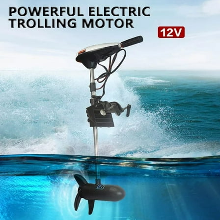 40Lbs Thrust Electric Boat Outboard Trolling Motor Fishing Boat Engine Motor 12V