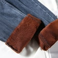thumbnail image 6 of Aofany Women's High Waisted Jeans Fashion Leisure Plush And Thick Winter Straight Denim Pants Pencil Trousers, 6 of 6