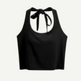 thumbnail image 4 of Xixinqiwan No Boundaries Tank Tops for Women,Womens Scoop Neck Tank Tops Longline Padded Sports Bra Spaghetti Strappy Workout Yoga Crop Tops, 4 of 6