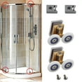 thumbnail image 6 of 2x Double Shower Door Top + Bottom Wheels Rollers Runners Wheels Set 26mm, 6 of 6
