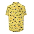 thumbnail image 7 of Wovilon Women's 2-Piece Short Sleeve Button Down Set, Cute Bee Print Casual Summer Matching Shirt and Shorts for Vacation and Daily Wear, 7 of 7