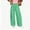 *Green, variant on ClodeEU Women's High Waisted Plaid Wide Leg Pants,Casual Elastic Waist Trousers with Pockets Black,Women's Plus L