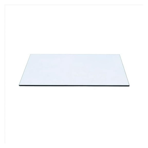 20x26 Rectangle Glass Table Top - 3/8" Tempered Glass - Flat Polished Edge - Replacement Tabletop for Dining, Coffee, & Patio Tables