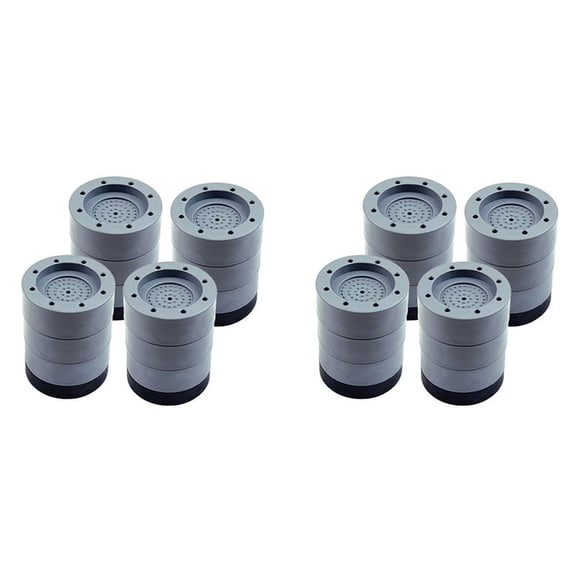 8Pcs Washing Machine Height Increase Pads Anti Pads Silent Skid Raiser Mat Washing Machine Dryer Support Stand 8.5CM