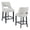 Gray/Black Leg, variant on ClinQ 26'' Counter Height Bar Stools Set of 4, Upholstered Bar Stools With Black Curved Footrest, Modern Counter Stools with Back for Kitchen Island ,Gray
