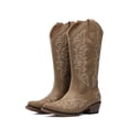 thumbnail image 3 of DREAM PAIRS Women's Western Cowboy Boots Square Toe Mid Calf Cowgirl Boots with Classic Embroidery Pull On Low Block Heel Vintage Country Boots, 3 of 9