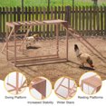 thumbnail image 3 of Phonjoro Chicken Perch w/Ladder Swing & Ramp for Coop, Chicken Roosting Bars for Chickens in Coop, Chicken Coop Accessories Toy, Wooden Chicken Activity Play for Pets Healthy for Backyard Farm, 3 of 7