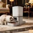 thumbnail image 1 of 6L Double Bowl Smart Pet Feeder For Dogs Cats Automatic Food Dispenser With Timer Part Control Double Food Trays For Multi Pet Feeding App Remote Control Voice, 1 of 6