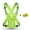 Green with Wristband, variant on High Visibility Reflective Safety Vest with Storage Bag – Adjustable Unisex Lightweight Gear for Running, Cycling, Construction, and Traffic Work – 4 Colors Available (Green/Orange/Black/Pink)