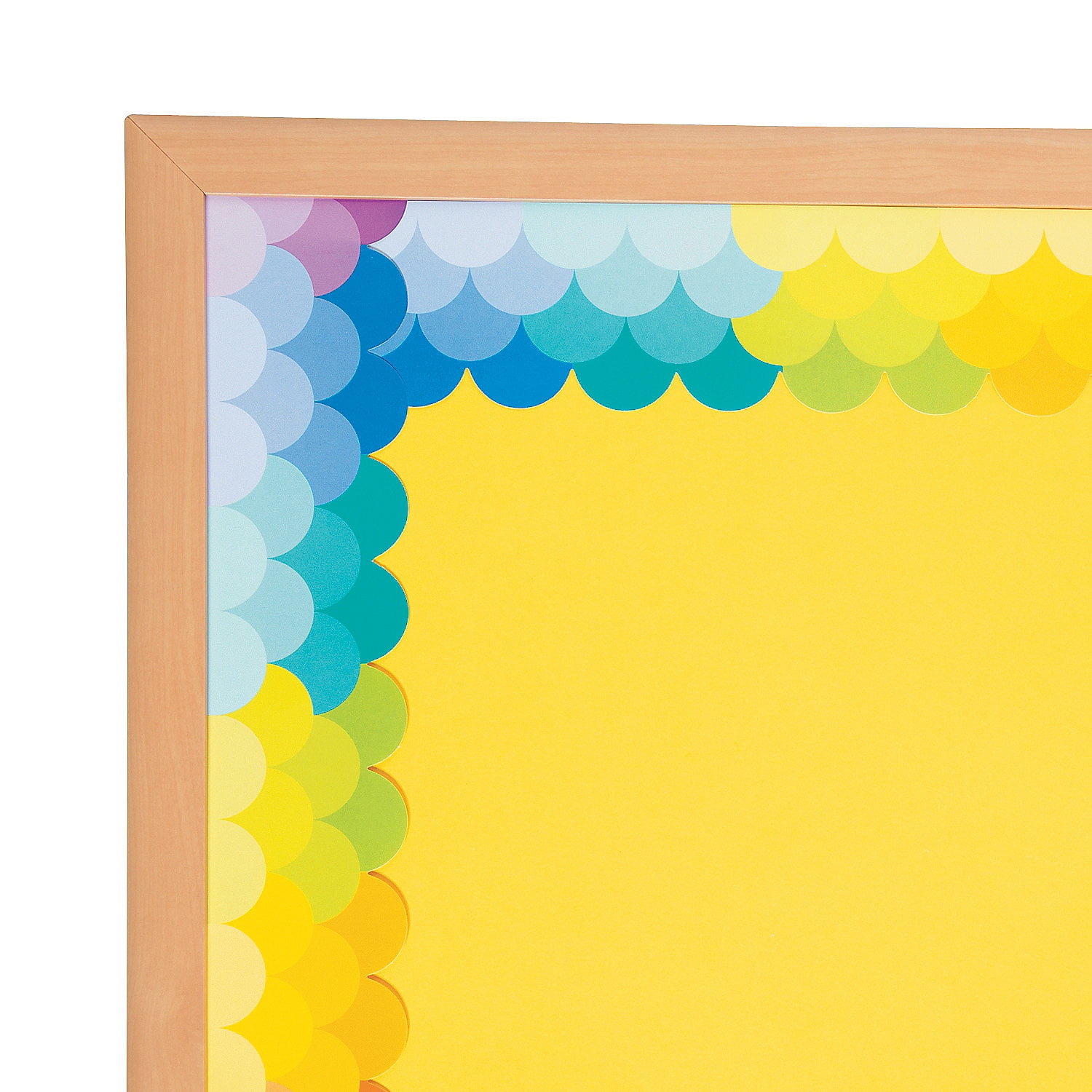 Fun Express Fish Scale Rainbow Scallops Border Educational