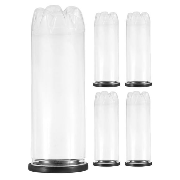 BRIGHTFUFU 5 piezas de tenis de tenis botella de almacenamiento de bolas pequeñas recipiente de recipiente de desgaste contenedor de bolas de tenis resistente