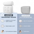 thumbnail image 6 of Foxanon Bath Pillow with 6 Non-Slip Suction Cups, Extra Thick and Soft Air Mesh, Polyester Monofilament, 15x14 in White, 6 of 9