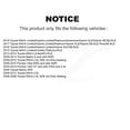 thumbnail image 2 of TEC Front Rear Ceramic Brake Pads Kit for Car Toyota RAV4 Matrix Pontiac Vibe KTC-100108, 2 of 10